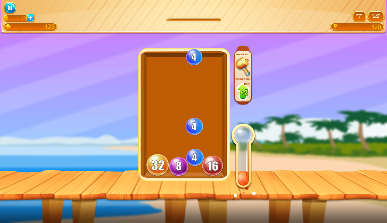 2048 Balls Game Play Screenshot.
