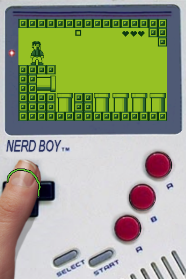 8-Bit Rush Game Screenshot.