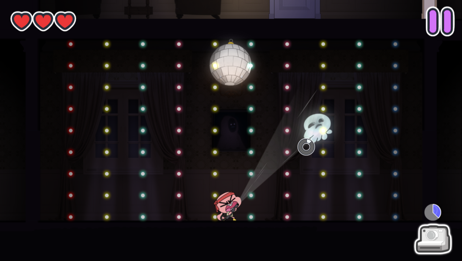 Amazing World of Gumball Ghost Blast Game Catch Ghost Screenshot.