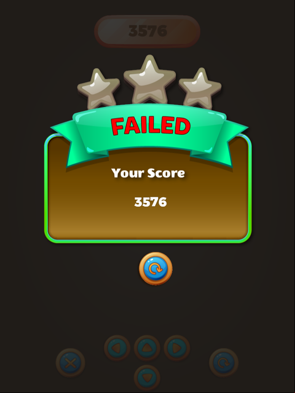 Animals 2048 Game Over Screenshot.