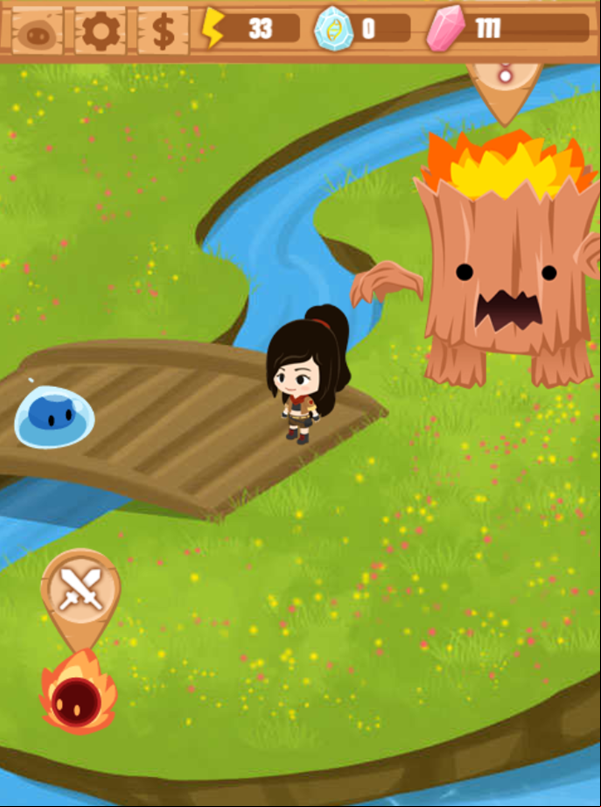 Battle Monster Game Second Boss Screenshot.