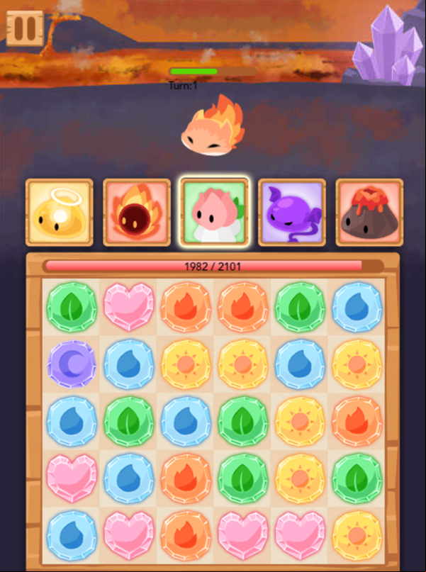 Battle Monster Game Skill Charged Screenshot.