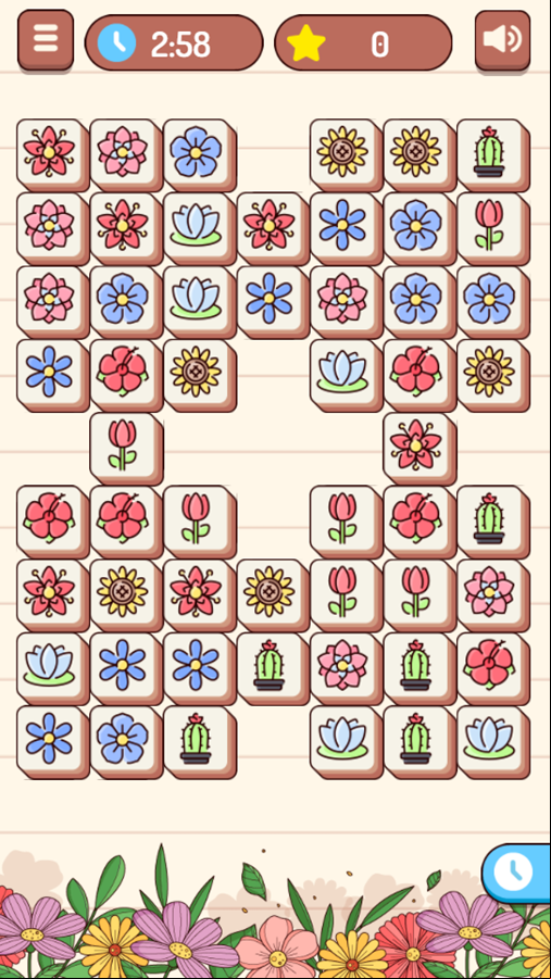 Blossom Party Game Level Progress Screenshot.