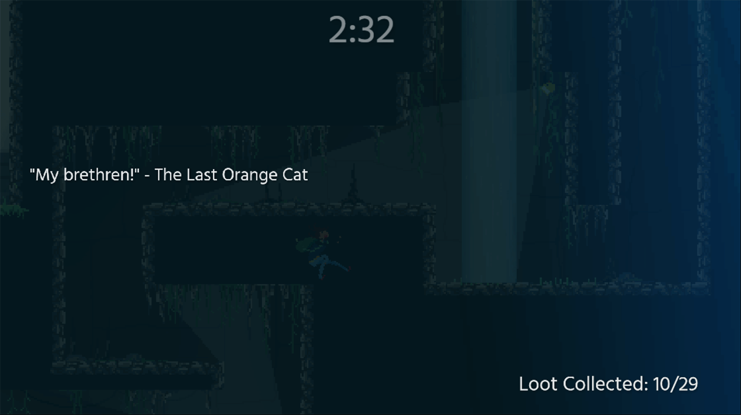 Blue Sea City Game Over Screenshot.