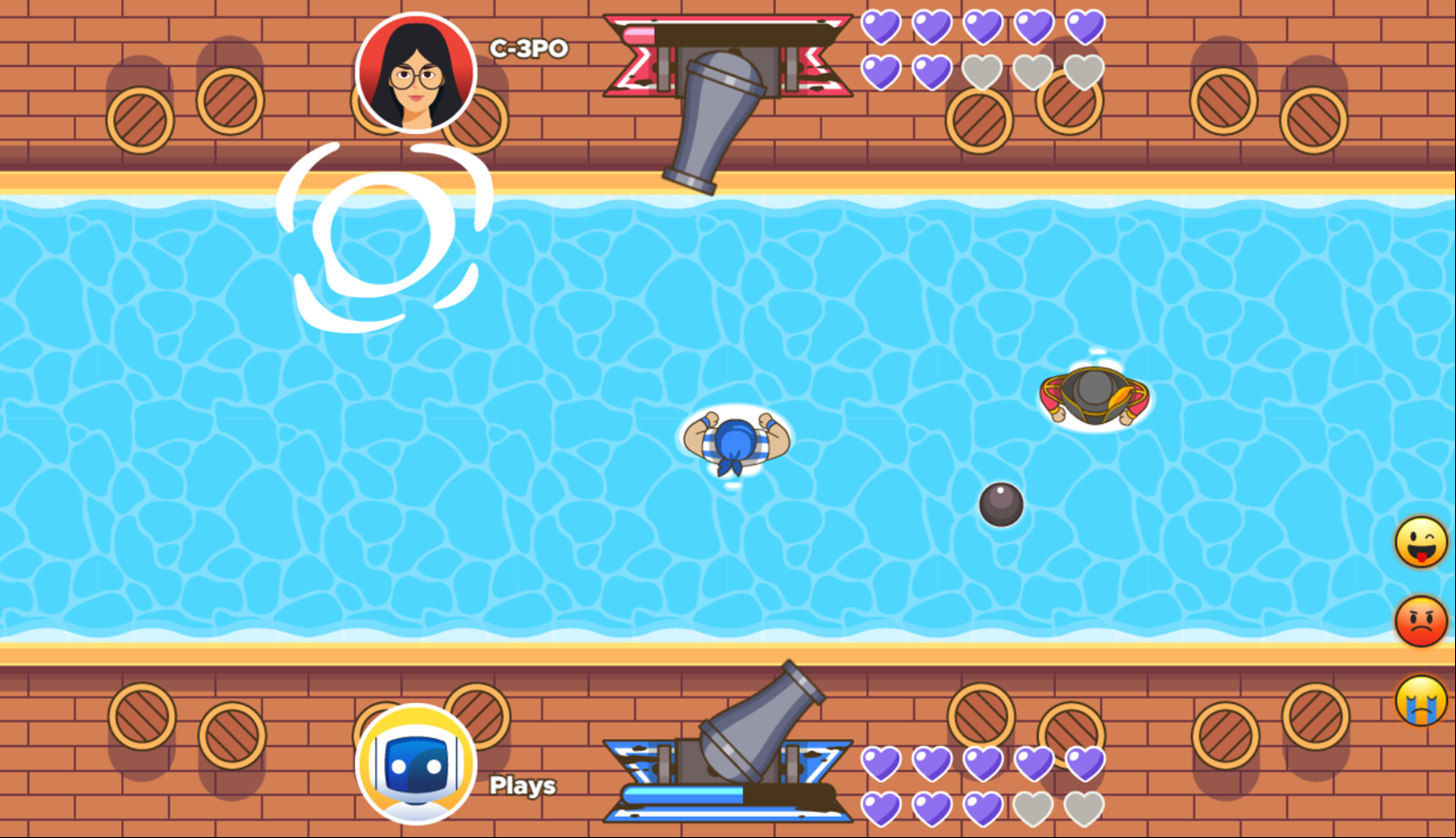 Board The Ship With Buddies Game Play Screenshot.