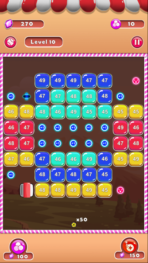Brick Breaker Game Next Level Screenshot.