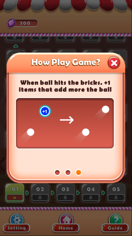 Brick Breaker Game Play Tips Screenshot.