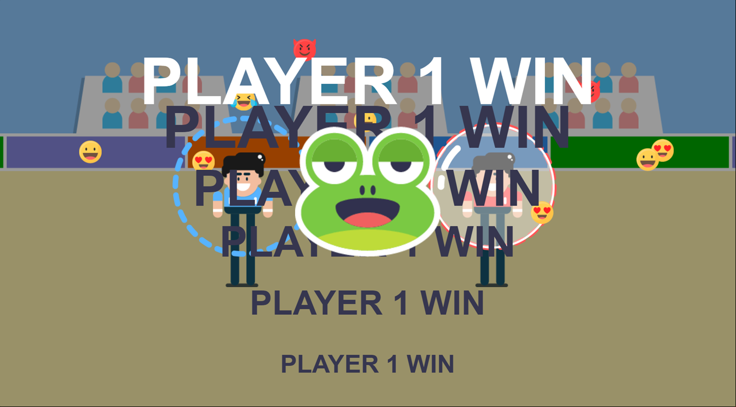 Bubble Game Player Win Screenshot.