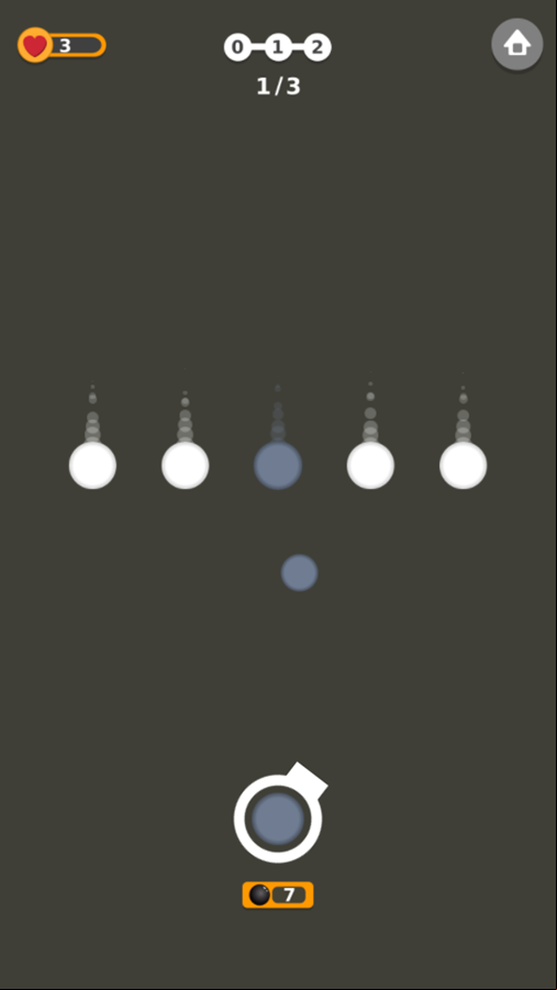 Circle Shot Game Play Screenshot.