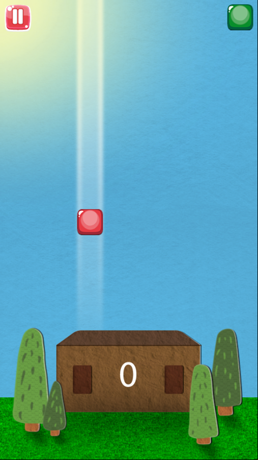 Color Block Game Start Screenshot.