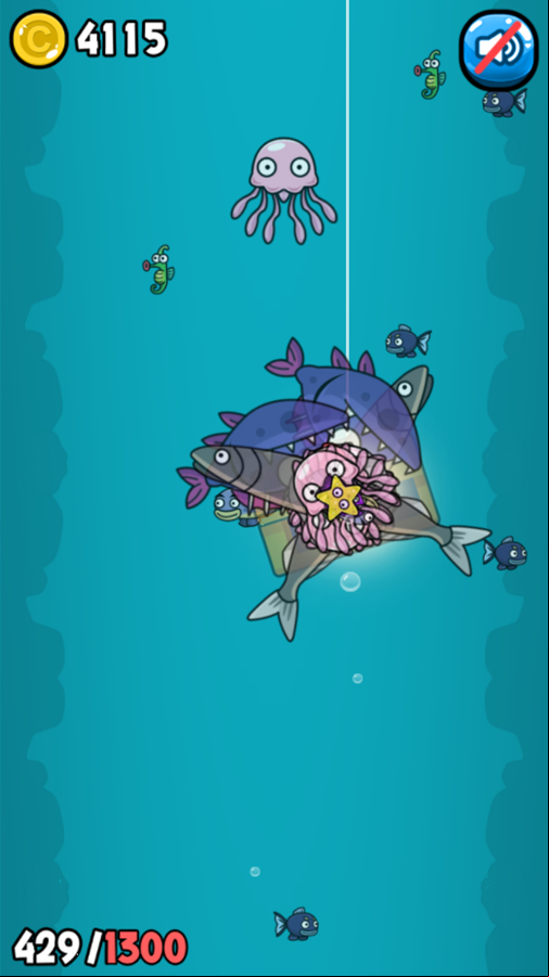 Crazy Fishing Game Large Haul Screenshot.