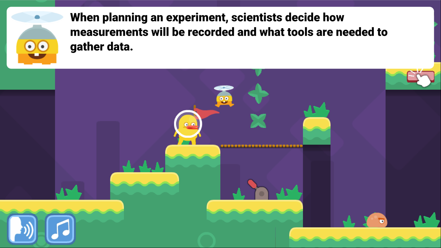 DocDuck Scientific Method Game Measuring Experiments Screenshot.