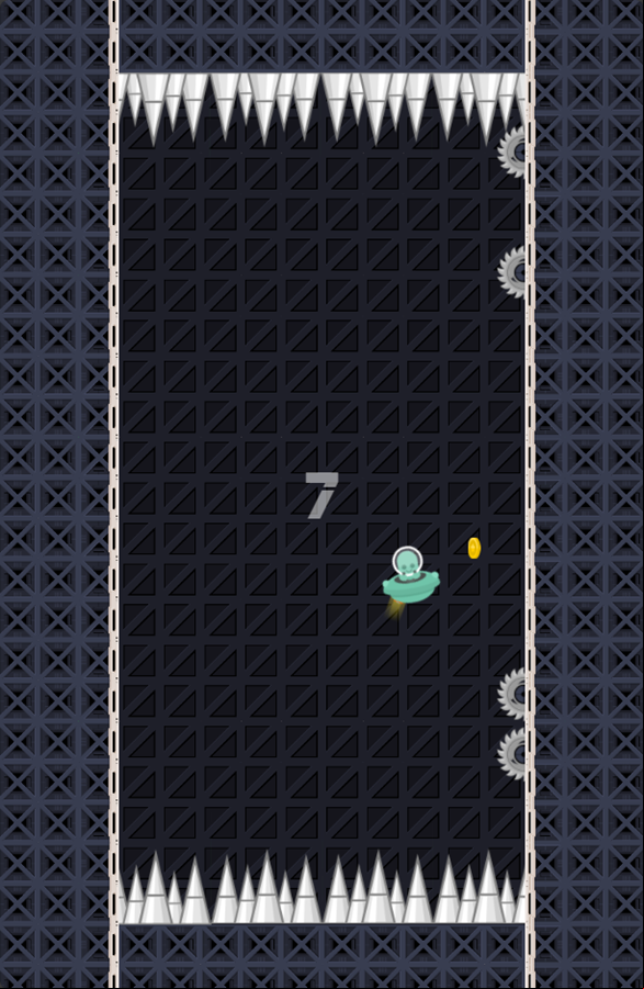 Don't Touch Spikes Game Play Screenshot.