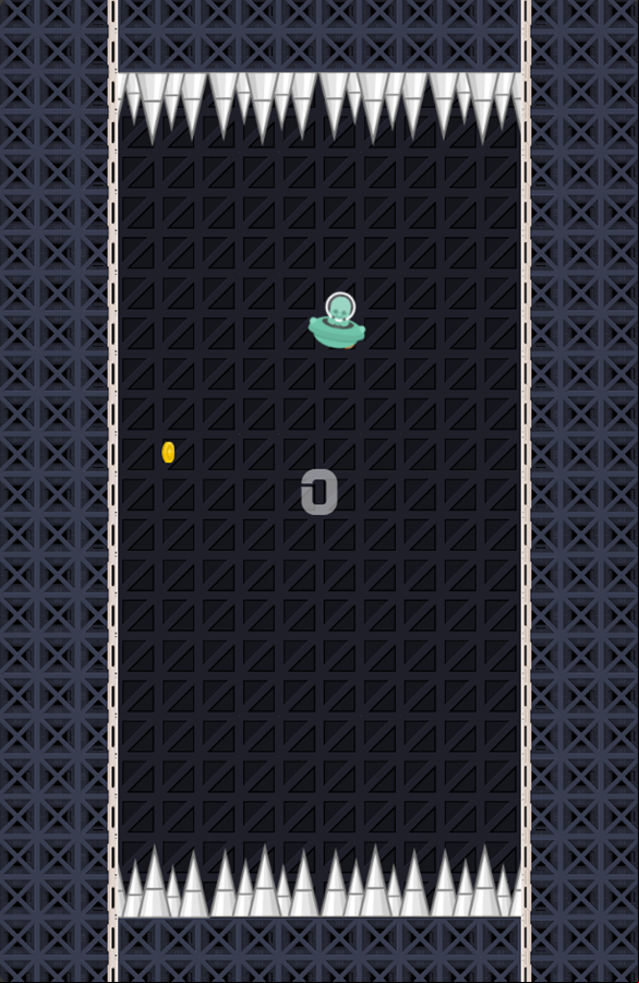 Don't Touch Spikes Game Start Screenshot.