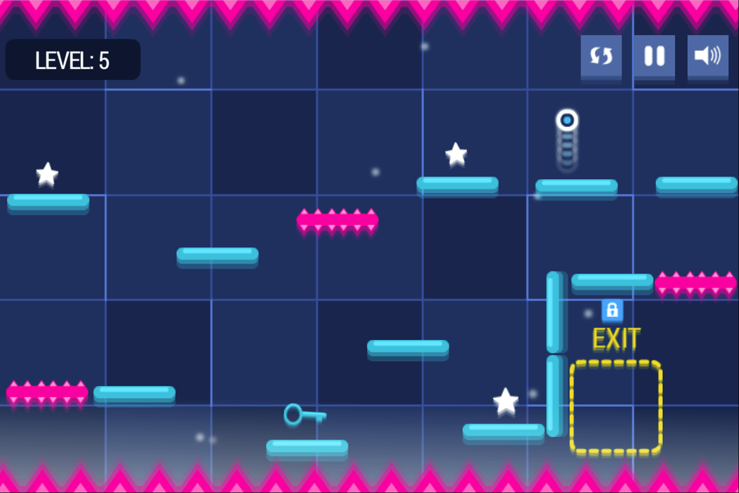 Dot Adventure Game Locked Gate Screenshot.