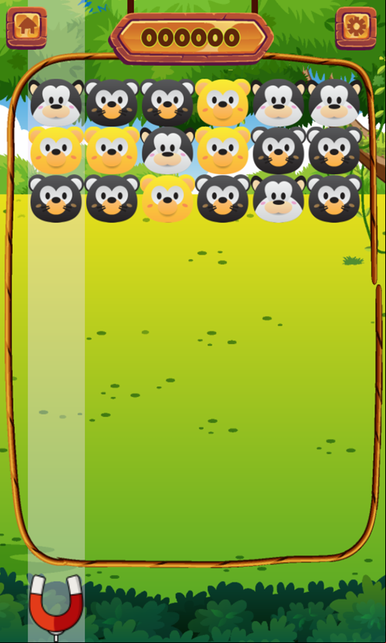 Drop Animals Game Start Screenshot.