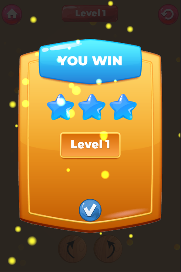Escape Ball Game Level Complete Screenshot.