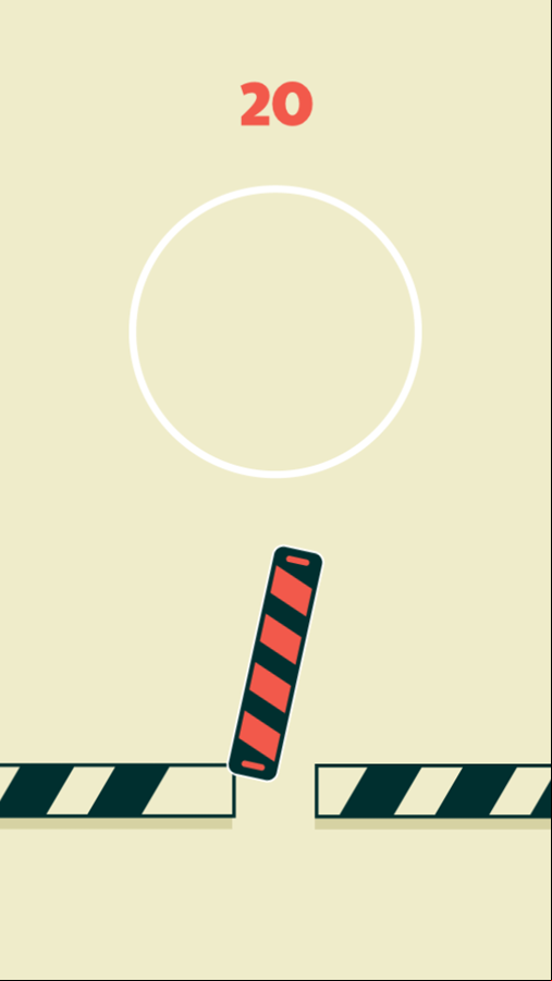 Falling Platform Game Over Screenshot.