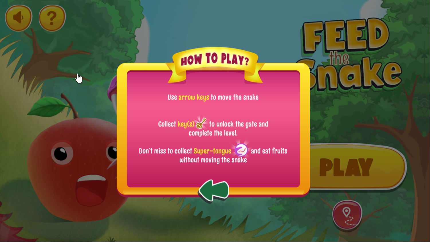 Feed The Snake Game How To Play Screenshot.