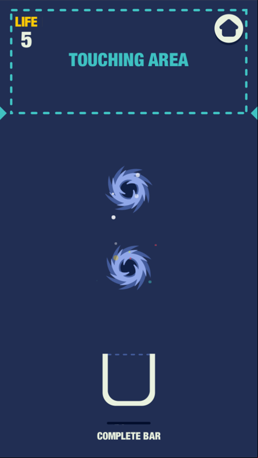 Filled Glass 3 Portals Game How To Play Screenshot.