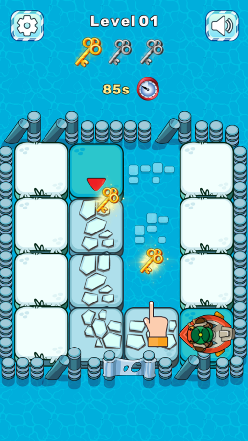 Find The Path Game Level Play Screenshot.