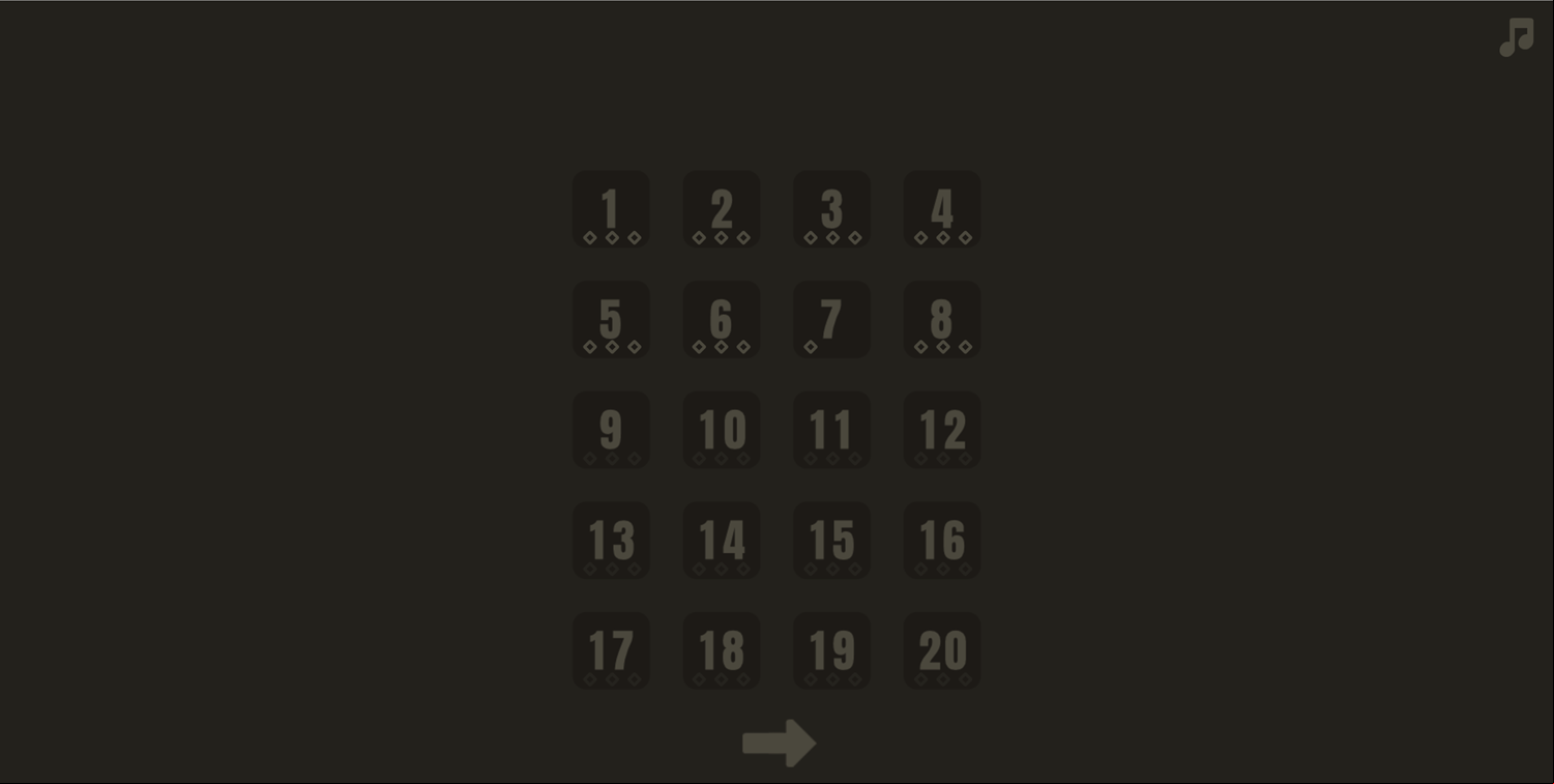 Flip Zuru Game Level Select Screen Screenshot.