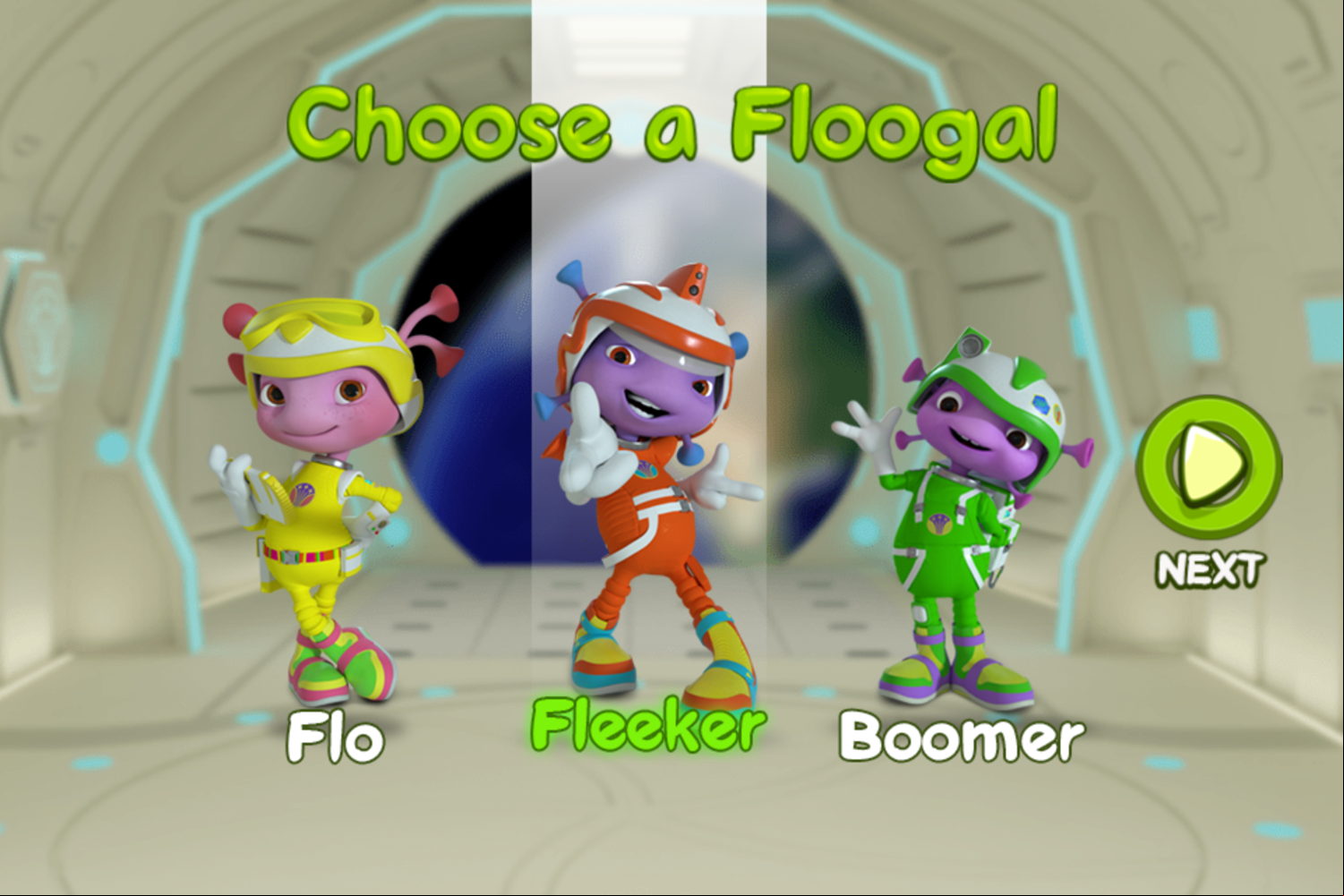 Floogals Mission From Floog Game Choose Floogal Screenshot.