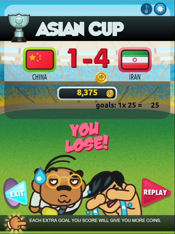Foot Chinko You Lose Won Screenshot.