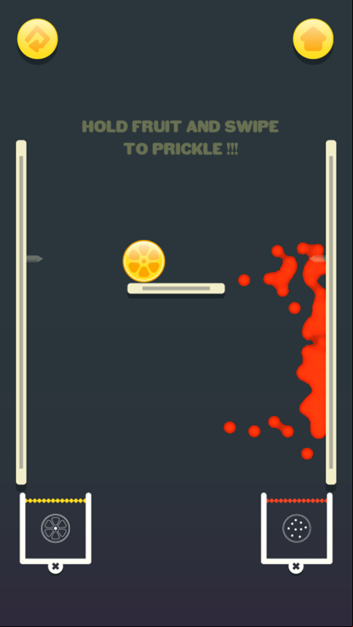 Fruits Splash Game Level Play Screenshot.