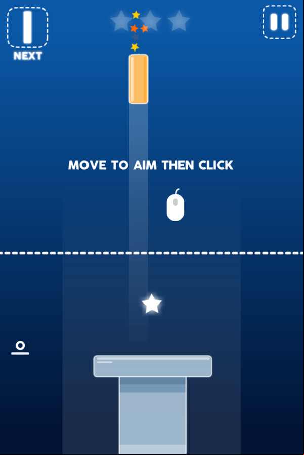 Geometry Tower Game Level Start Screenshot.