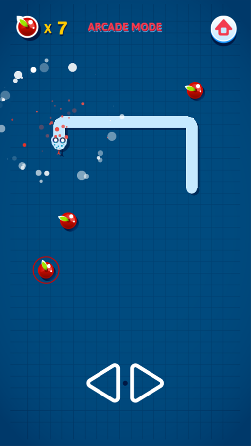 Happy Snake 2 Game Arcade Mode Play Screenshot.