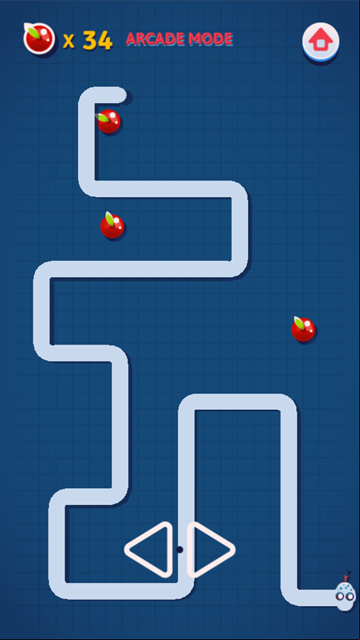 Happy Snake 2 Game Arcade Mode Score Screenshot.