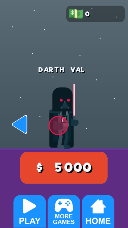 Hit Villains Game Character Shop Screenshot.