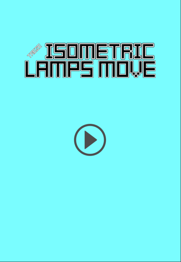 Treze Isometric Lamps Move Game Welcome Screen Screenshot.