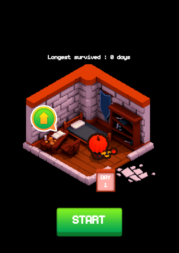 Jack'o Gunner Game Welcome Screen Screenshot.
