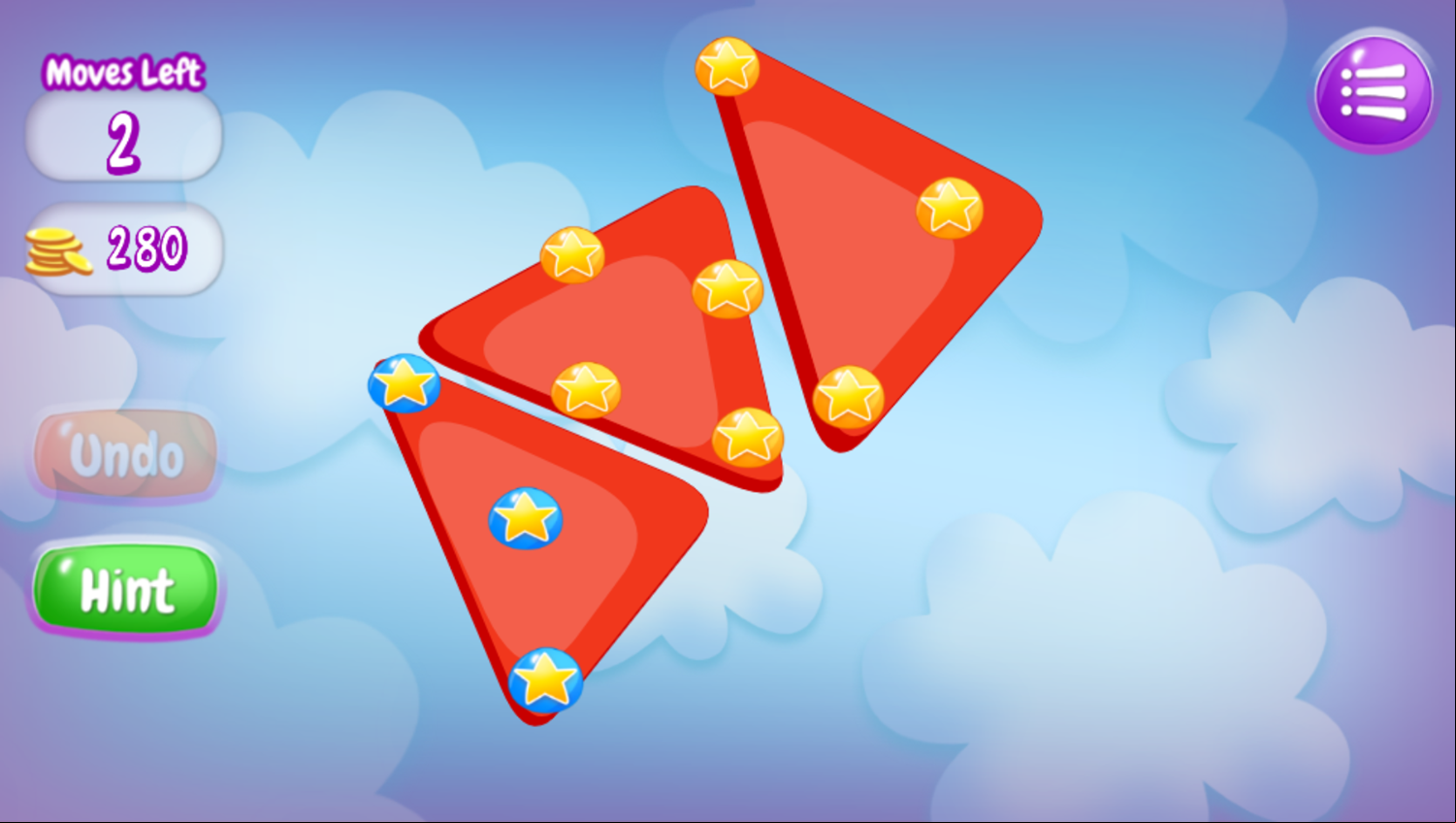 Jelly Slice Game Level Progress Screenshot.