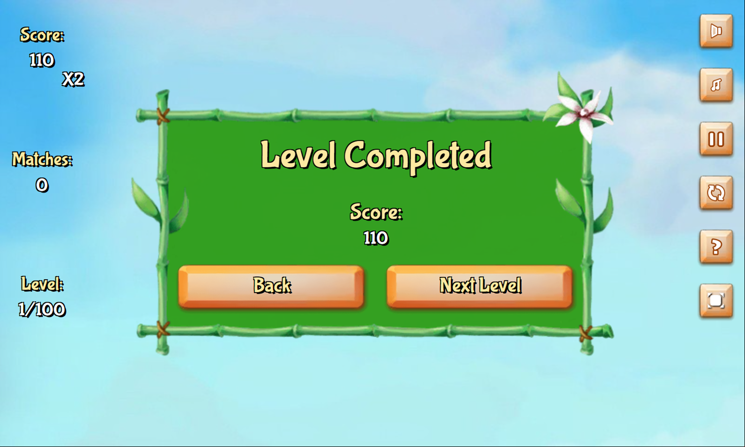 Jolly Jong One Game Level Completed Screenshot.