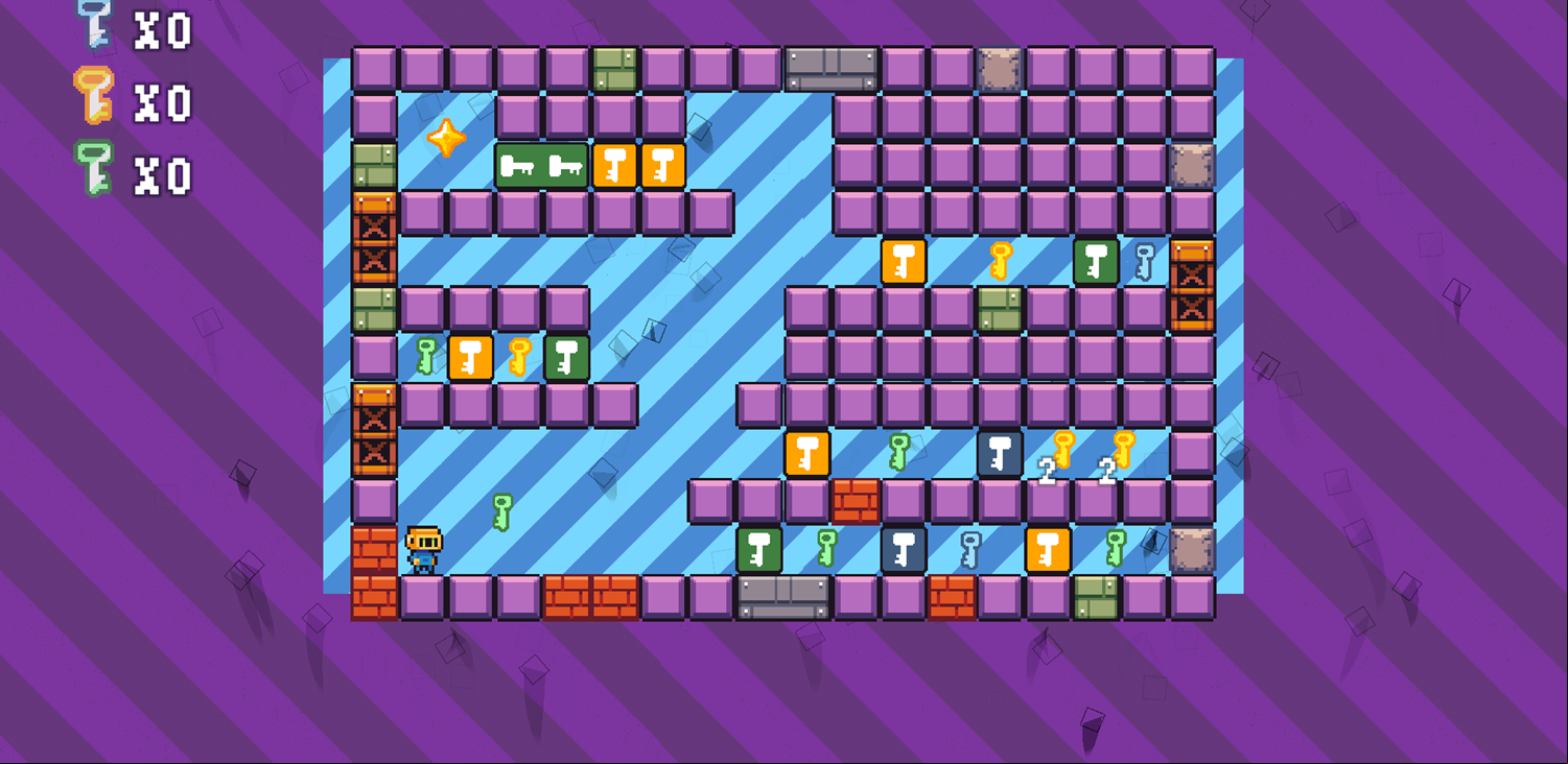 Keydown Game Level 8 Screenshot.