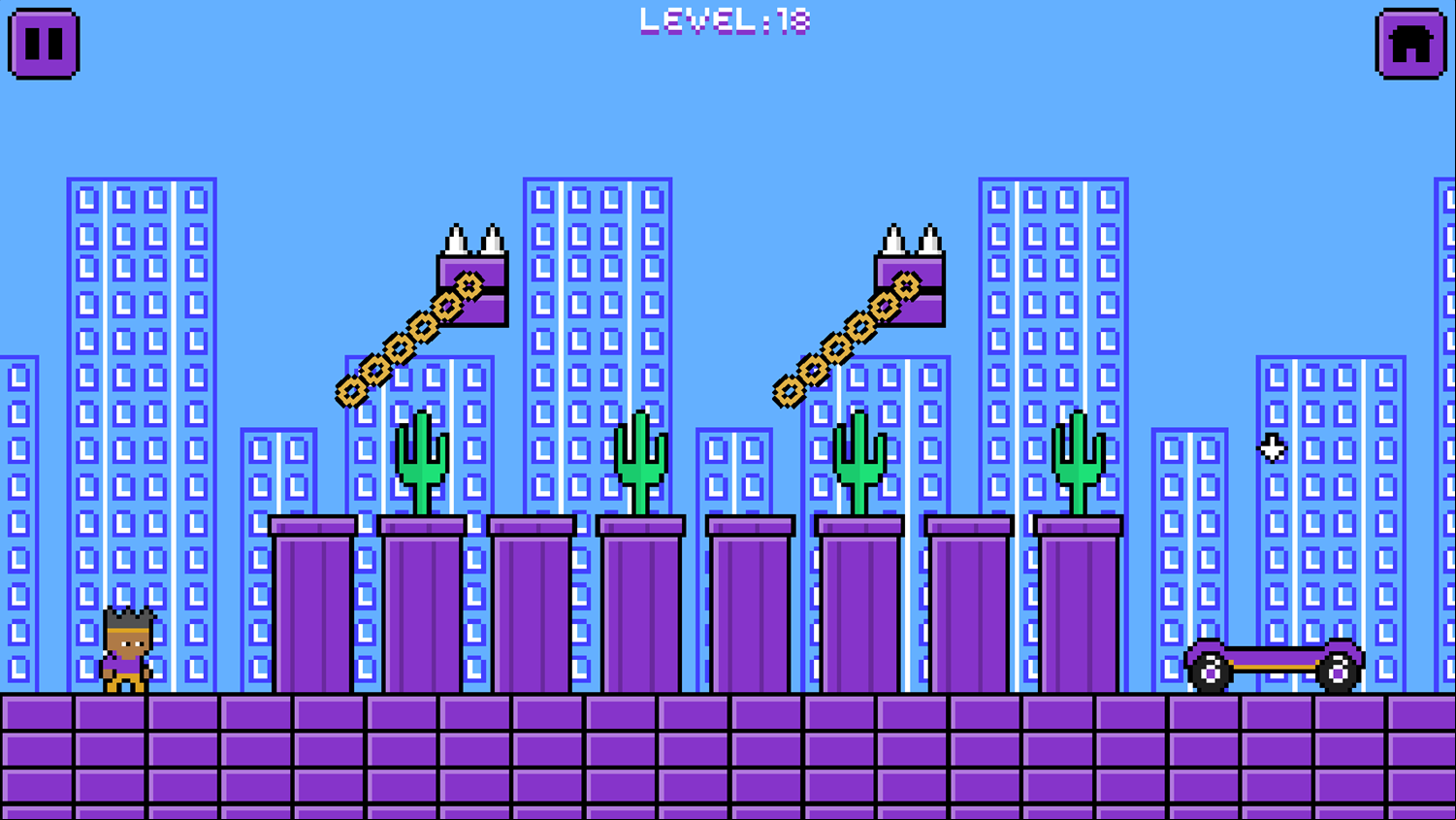 Kofi Adventure Game Level Challenge Screenshot.