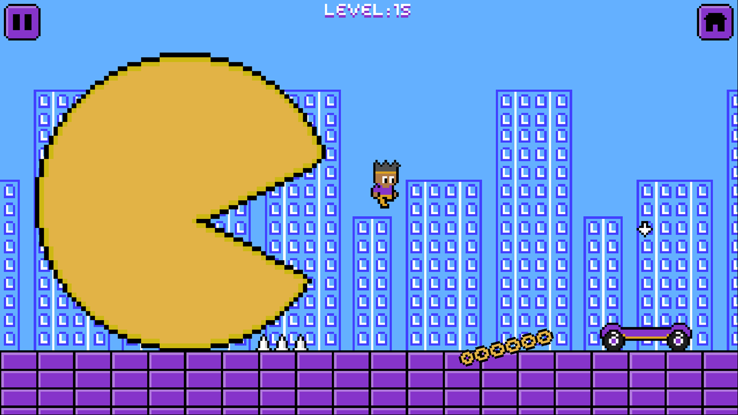 Kofi Adventure Game Level Progress Screenshot.