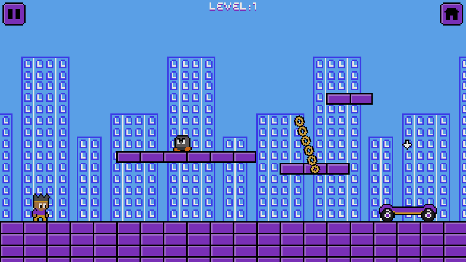 Kofi Adventure Game Level Start Screenshot.