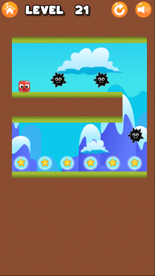 Lupi Square Game Level With Moving Enemies Screenshot.
