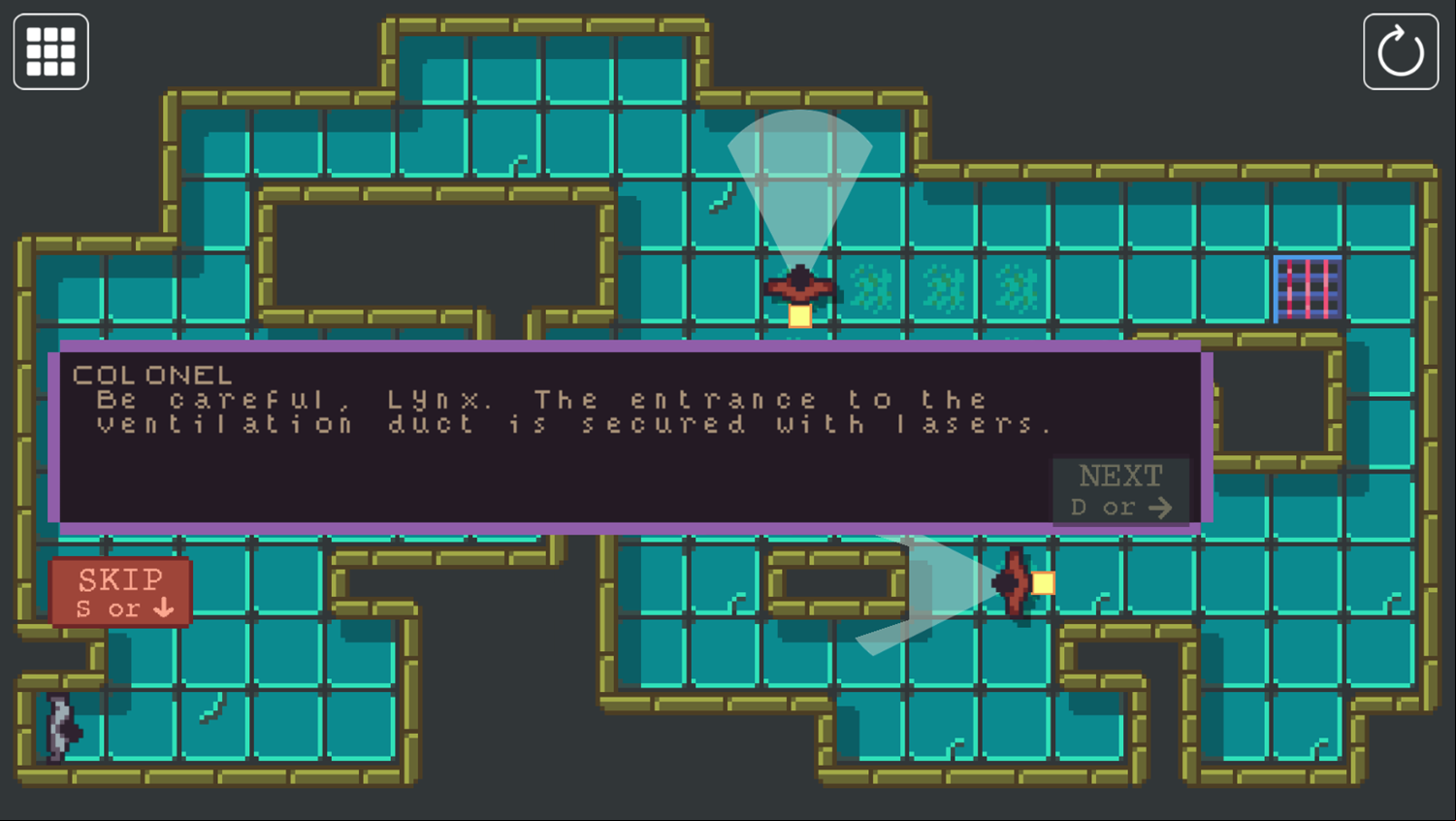 Lynx Stealth Mission Game Laser Secured Exits Screenshot.
