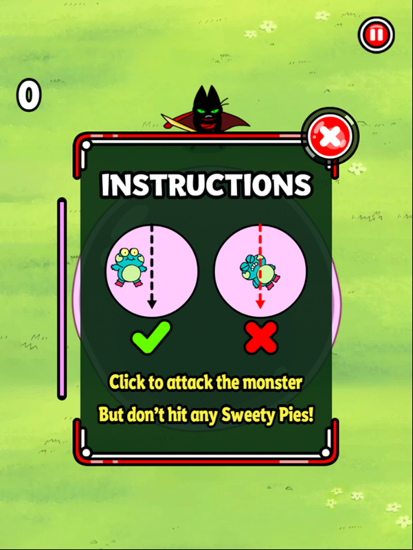 Mao Mao Jelly of the Beast Game Instructions Screenshot.