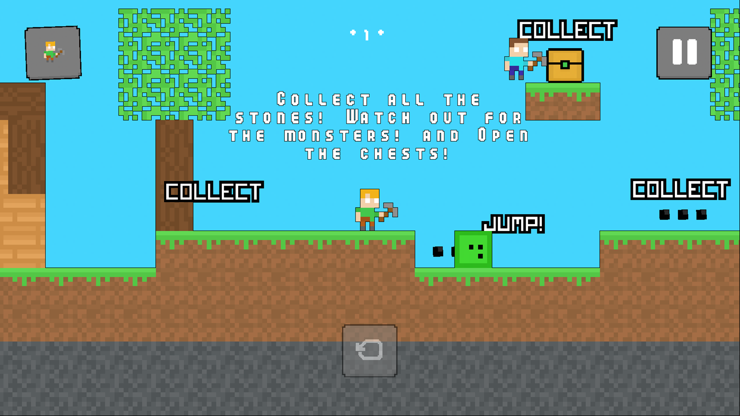 Mc8Bit Game Level Play Screenshot.