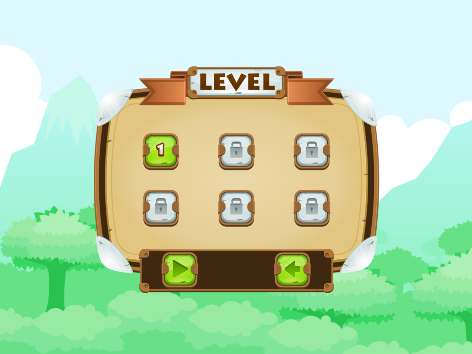 Ninja Boy Adventure 2 Game Level Select Screenshot.