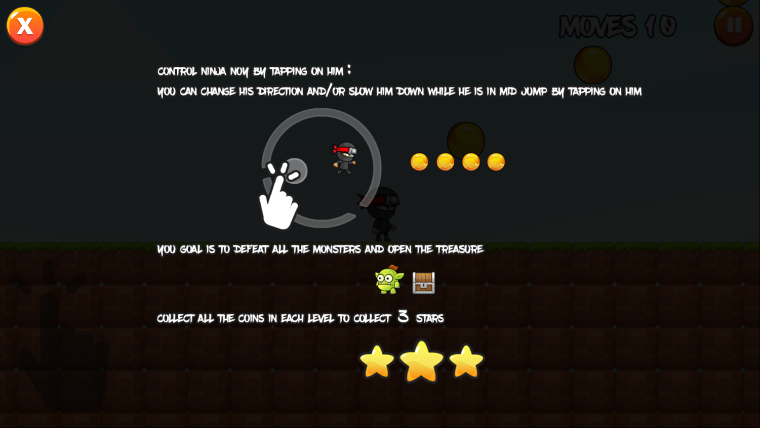 Ninja Boy Game How To Play Screenshot.