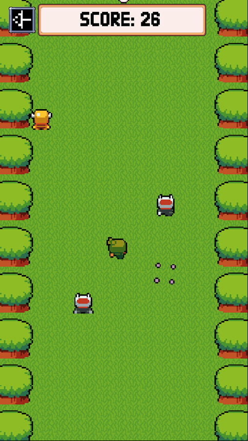 Ninja Runner Game Play Screenshot.
