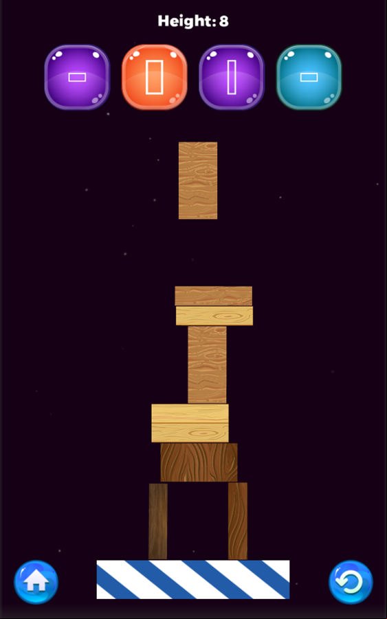 Physics Stack Game Play Screenshot.