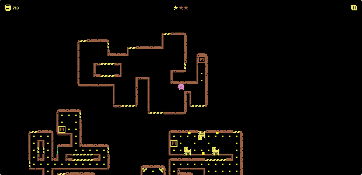 Piggy Dash Game Level With Warps Screenshot.
